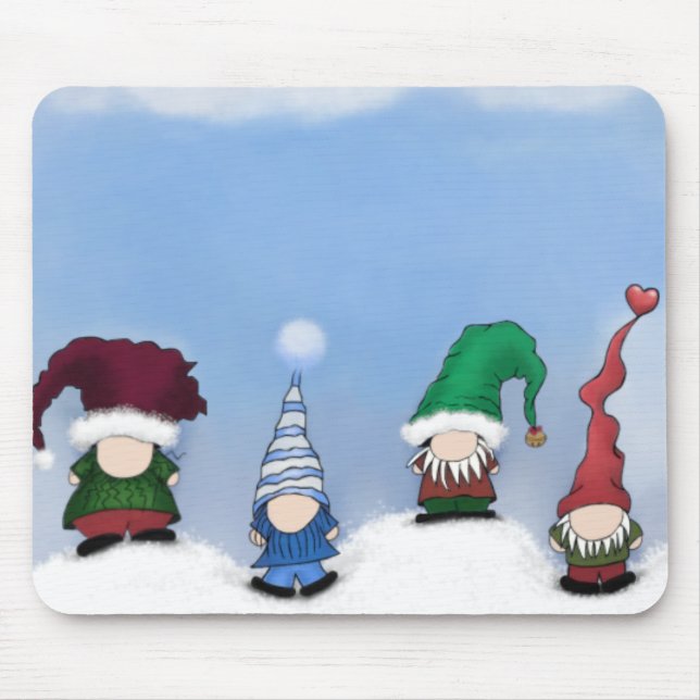 Adorable Gnome Posse Mouse Mat (Front)