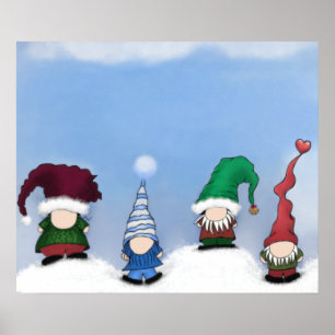 Adorable Gnome Posse Poster