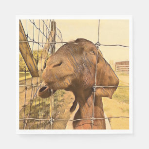 Adorable Goat - Paper Napkin