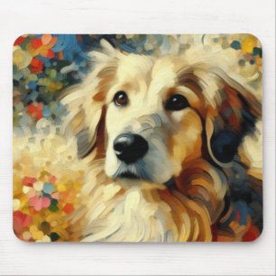 Adorable Golden Retriever Mouse Mat