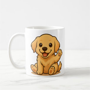 Adorable Golden Retriever Mug – Cute Dog drinkware