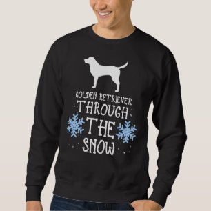 Adorable Golden Retriever Through The Snow Sweatshirt