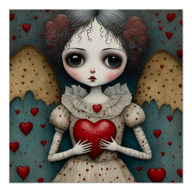 Adorable Gothic Valentine Doll Poster (Front)