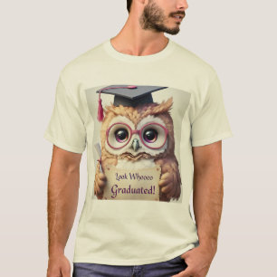 Adorable Graduation Owl - Look Whooo Graduated!  T-Shirt
