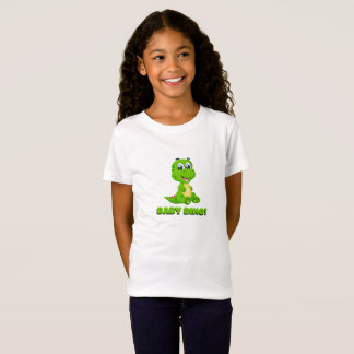 Adorable Green Baby Dino Cartoon – Cute Dinosaur T-Shirt