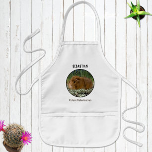 Adorable Guinea Pig Custom Photo Template Kids Apron