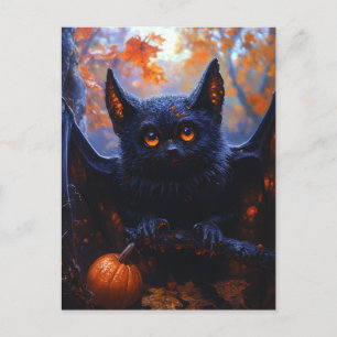 Adorable Halloween Bat Postcard