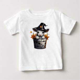 ADORABLE HALLOWEEN COW IN A BUCKET BABY T-Shirt