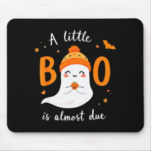 Adorable Halloween Ghost A Little Boo Is Almost Du Mouse Mat