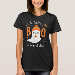 Adorable Halloween Ghost A Little Boo Is Almost Du T-Shirt