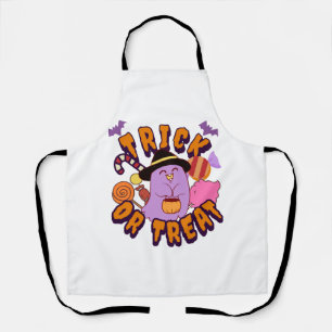Adorable Halloween Ghost Trick or Treat Apron
