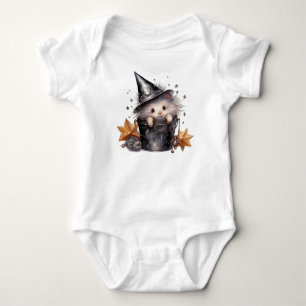 ADORABLE HALLOWEEN HEDGEHOG IN A BUCKET BABY BODYSUIT