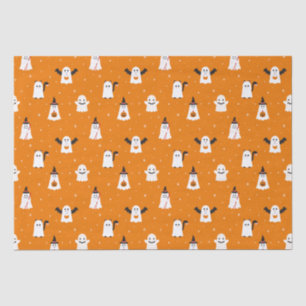 Adorable Halloween Trick or Treating Ghosts Tissue Paper