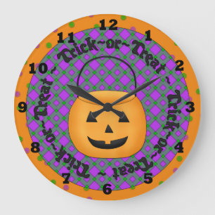 Adorable Halloween Wall Clock