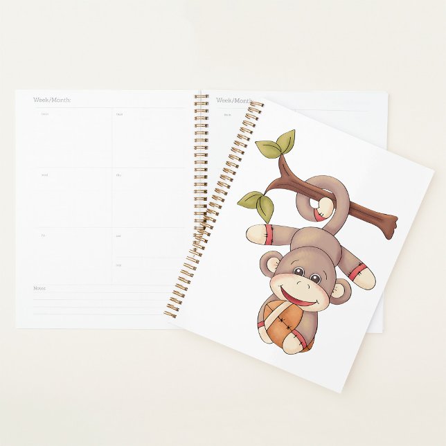 Adorable Hanging Monkey with Football Planner (Creator Uploaded)