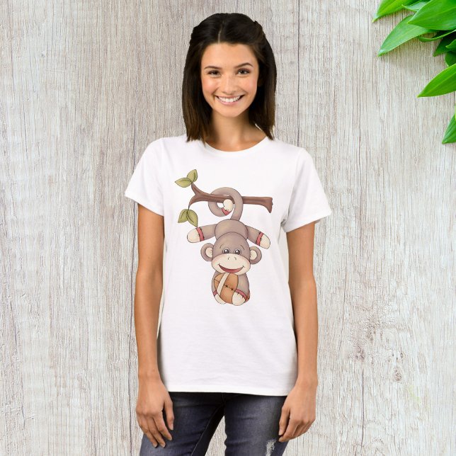 Adorable Hanging Monkey with Football T-Shirt (Creator Uploaded)
