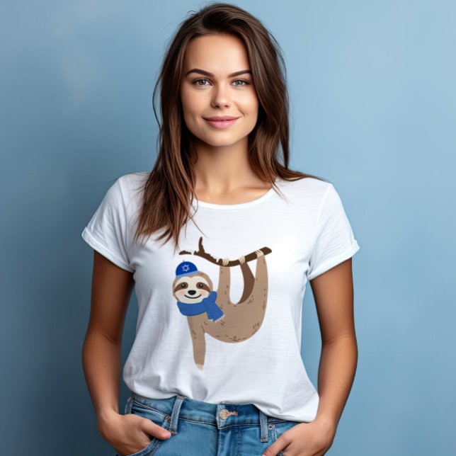 Adorable Hanukkah Sloth Tri-Blend Shirt (Creator Uploaded)