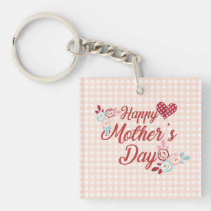Adorable Happy Mother's Day   Keychain