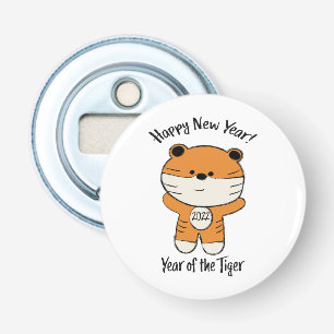 Adorable Happy New Year 2022 Year of the Tiger Bottle Opener