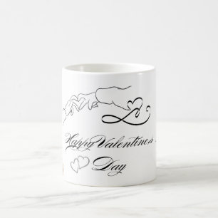 Adorable Heart-Themed Happy Valentine’s Day Mug