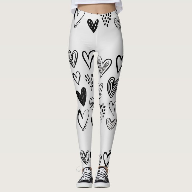  adorable hearts leggings (Front)