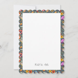 Adorable Hedgehog & Botanicals Custom Card