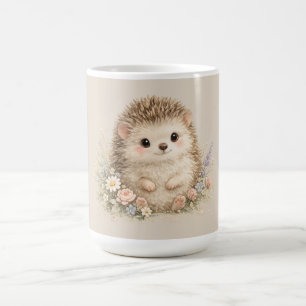 Adorable Hedgehog European Garden Coffee Mug