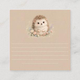 Adorable Hedgehog European Garden Enclosure Card