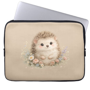 Adorable Hedgehog European Garden Laptop Sleeve