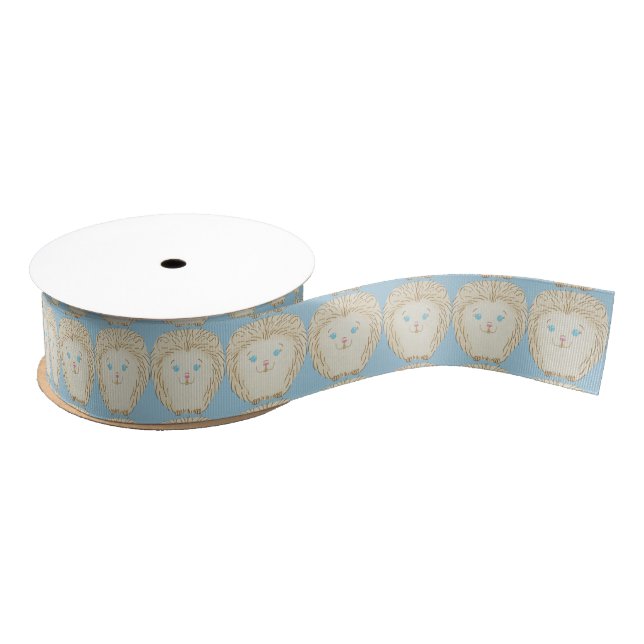 Adorable Hedgehog Grosgrain Ribbon (Spool)