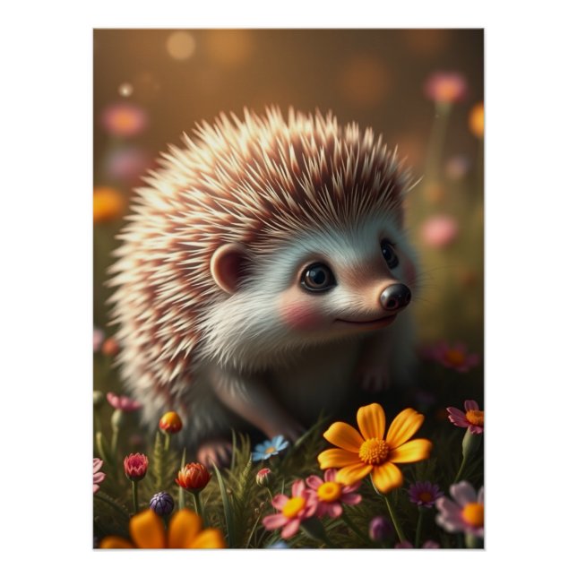  Adorable Hedgehog Poster (Front)
