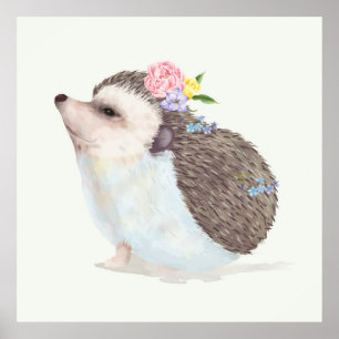 Adorable Hedgehog  Poster