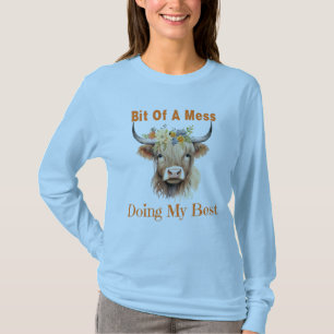 Adorable Highland Cow Doing My Best Shirt