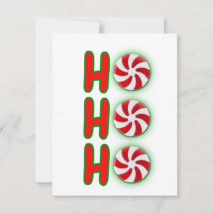 Adorable Ho Ho Ho Christmas Note Card 
