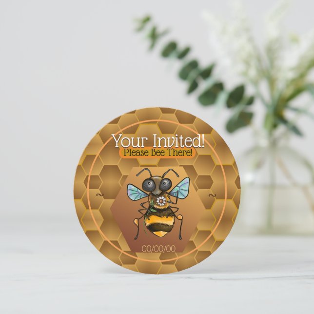 Adorable Honey Bee Invitation (Standing Front)