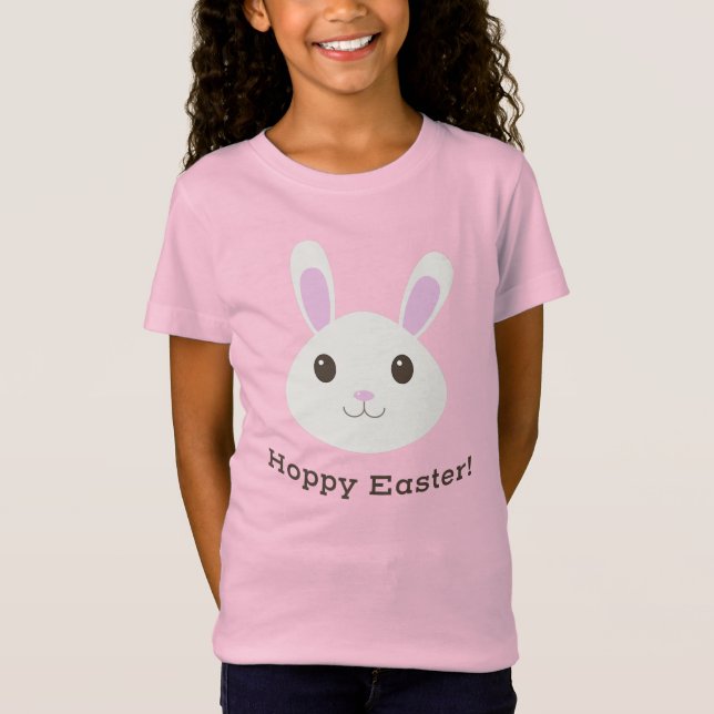 Adorable Hoppy Easter Bunny T-Shirt (Front)