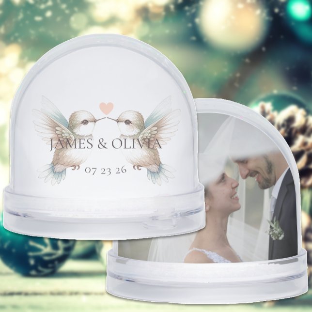 Adorable Hummingbird Add Photo Dome  Snowglobe (Creator Uploaded)