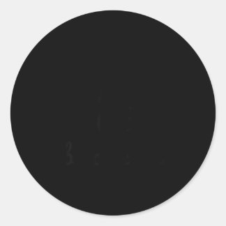 Adorable i love black cats classic round sticker