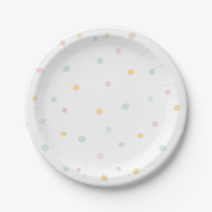 Adorable Ice Cream Sprinkles Birthday Party Plate