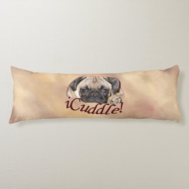 Adorable iCuddle Pug Puppy Body Cushion (Front)