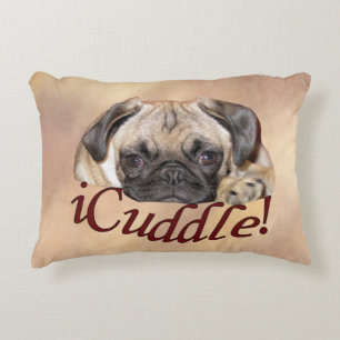 Adorable iCuddle Pug Puppy Decorative Cushion