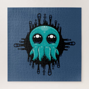 Adorable Inky Baby Octopus Friend Jigsaw Puzzle