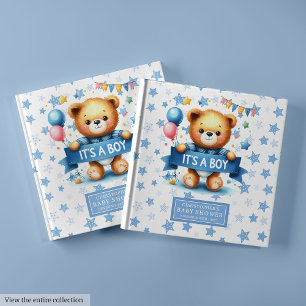 Adorable It’s a boy teddy bear baby shower Guest Book