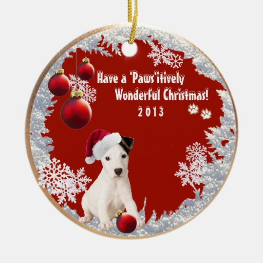 Jack Russell Terrier Christmas ornament Zazzle.co.uk