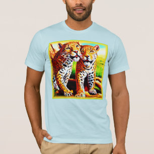 Adorable Jaguar Cubs in the Jungle. Buy Now T-Shirt
