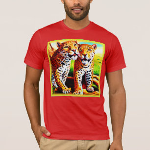 Adorable Jaguar Cubs in the Jungle. Buy Now T-Shirt