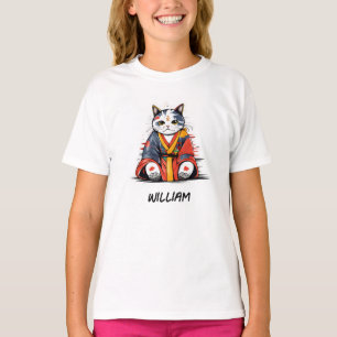 Adorable Japanese Cartoon Cat T-Shirt