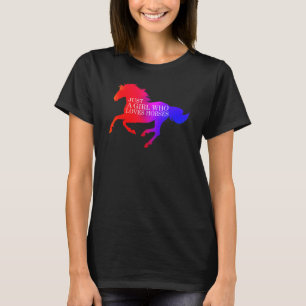 Adorable Just A Girl Who Loves Horses T-Shirt