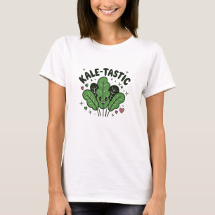 Adorable Kale Graphics for Veggie Fans T-Shirt