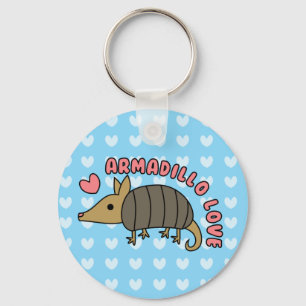 Adorable Kawaii Armadillo Keychain